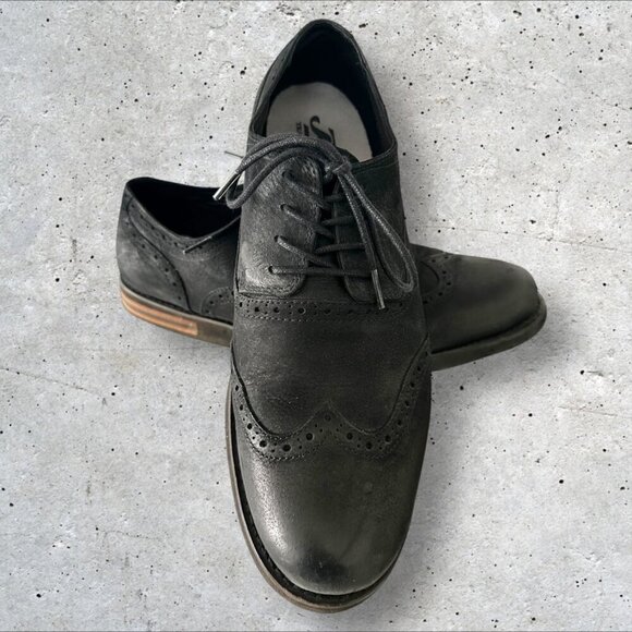 Men's Aetrex Dalton Wing Tip Oxford Shoes in Black - Size 12.5 - Picture 3 of 14